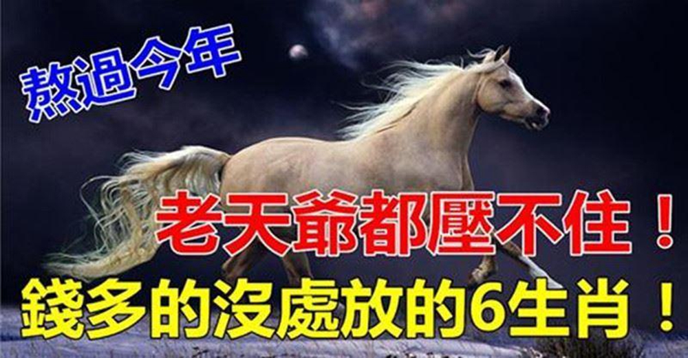 熬過今年，錢多的沒處放的生肖