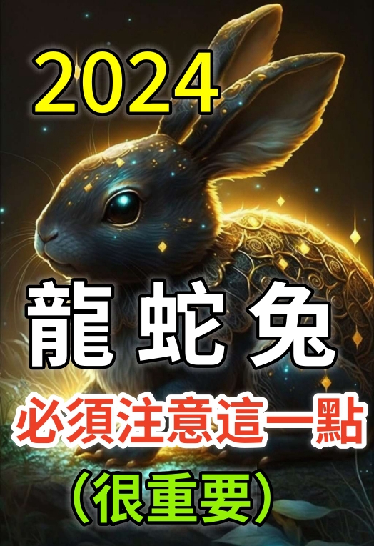 （龍、蛇、兔）2024年最應該注意這一點，很重要