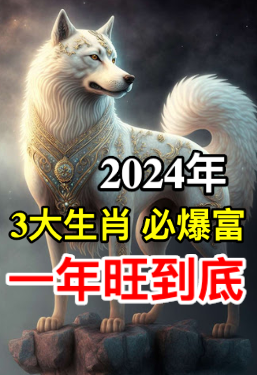 2024年必富橫財纏身一年旺到底的3大生肖