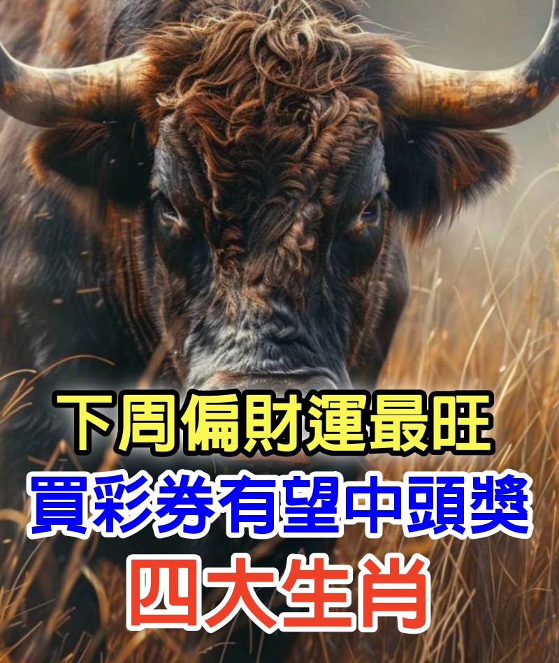 不要不相信！下周偏財運最旺，手氣好！買彩券有望「中頭獎」的4大生肖！