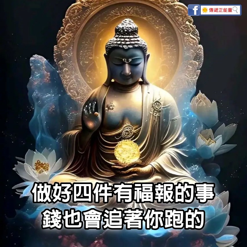 你有福報，做什麼都賺錢，做好四件有福報的事，錢也會追著你跑的