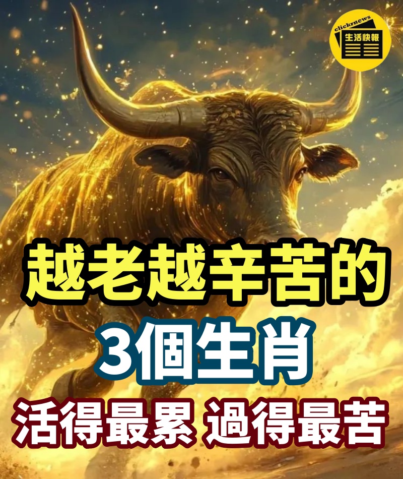 越老越辛苦的3個生肖，一輩子都在奉獻，活得最累，過得最苦